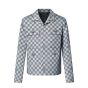 LV Damier Open Collar Cotton Overshirt
