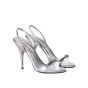 MIU MIU Metallic leather sandals