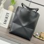LOEWE Medium Puzzle Fold tote in shiny calfskin