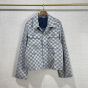 LV Damier Open Collar Cotton Overshirt