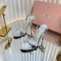 MIU MIU Metallic leather sandals