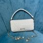 Miu Crystal Cloqué Nappa leather bag