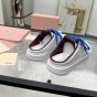 MIU MIU Leather sneaker mules