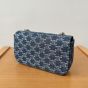 Celine CHAIN SHOULDER BAG CLAUDE IN DENIM WITH TRIOMPHE ALL-OVER
