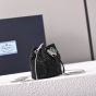 Prada Satin mini-pouch with crystals