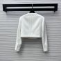 LV Cropped Jewel Button Mikado Jacket 