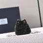 Prada Satin mini-pouch with crystals