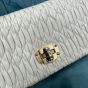 Miu Crystal Cloqué Nappa leather bag