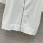 LV Broderie Collar Zip-Up Knit Top 