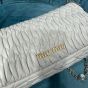 Miu Crystal Cloqué Nappa leather bag