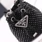 Prada Satin mini-pouch with crystals