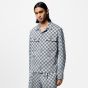 LV Damier Open Collar Cotton Overshirt