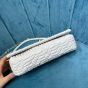 Miu Crystal Cloqué Nappa leather bag