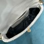 Miu Crystal Cloqué Nappa leather bag