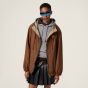 MIU MIU Technical fabric hoodie jacket