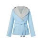 LV Reversible Signature Short Hooded Wrap Coat
