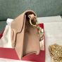 VALENTINO GARAVANI LOCÒ CALFSKIN SHOULDER BAG