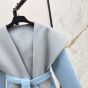 LV Reversible Signature Short Hooded Wrap Coat