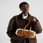 Prada Medium shearling two-handle bag