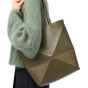 LOEWE Medium Puzzle Fold tote in shiny calfskin