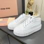 MIU MIU Denim sneakers with logo