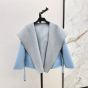 LV Reversible Signature Short Hooded Wrap Coat