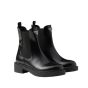 Prada Brushed leather Chelsea booties