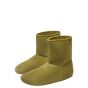 LOEWE Lago lace-up bootie in suede and shearling