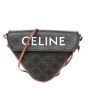 triangle bag in Triomphe Canvas with Celine print
