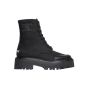 CELINE BULKY LACED UP BOOT in NYLON AND SHINY BULL