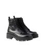 Prada Brushed leather combat boots