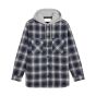 Celine hooded overshirt in checked cotton