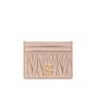 MIU MIU Matelassé nappa leather card holder