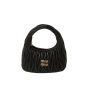 MIU MIU Wander matelassé nappa leather hobo bag