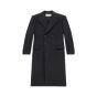 YSL long coat in cashmere and wool felt