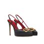 Valentino VLOGO SIGNATURE CALFSKIN SLINGBACK PLATFORM PUMP