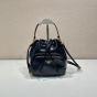 Prada Duet naplak patent leather bucket bag