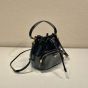 Prada Duet naplak patent leather bucket bag