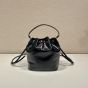 Prada Duet naplak patent leather bucket bag