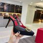 Valentino VLOGO SIGNATURE CALFSKIN SLINGBACK PLATFORM PUMP