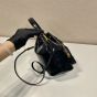 Prada Duet naplak patent leather bucket bag