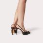 Valentino VLOGO SIGNATURE CALFSKIN SLINGBACK PLATFORM PUMP