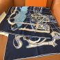 Hermès La Ligne Coup de Fouet scarf 90