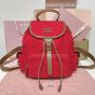 MIU MIU Canvas and leather backpack