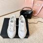 MIU MIU Gymnasium technical fabric and suede sneakers
