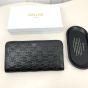 Celine Large zipped wallet IN CALFSKIN WITH TRIOMPHE EMBOSSED