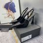 YSL DUNE SLINGBACK PUMPS IN PATENT LEATHER