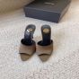 YSL GOLDIE mules in satin crepe