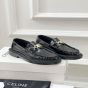 CELINE UNIVERSITÉ TRIOMPHE CHAIN LOAFFER in POLISHED BULL
