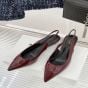 CELINE ALMA TRIOMPHE SLINGBACK in PATENT CALFSKIN